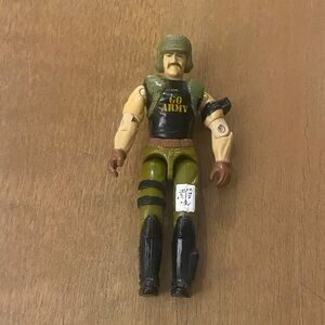 1989 G.I. Joe "Backblast" action figure, known as the "Real American Hero"